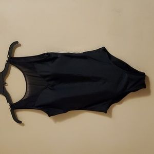 Nwt Nicole Miller Studio Swimsuit  Black Size Large